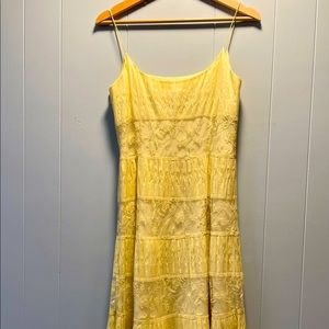 Women’s S4 / Ann Taylor / Yellow Lace Sun Dress